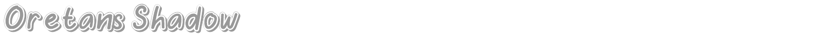 Oretans font preview